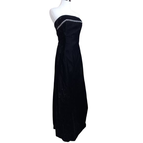 NEW Y2K SCOTT MCCLINTOCK Dress Crushed Velvet READ Small Formal Prom Vintage 00s - Picture 15 of 16